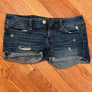 American Eagle Outfitters Dark Blue Jean Shorts